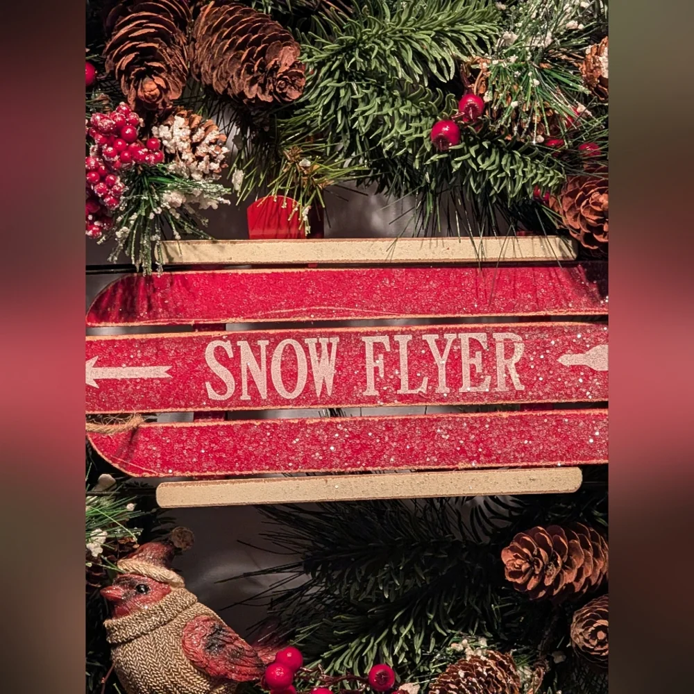 Welcome Friends Winter Wreath by Valerie Par Hill